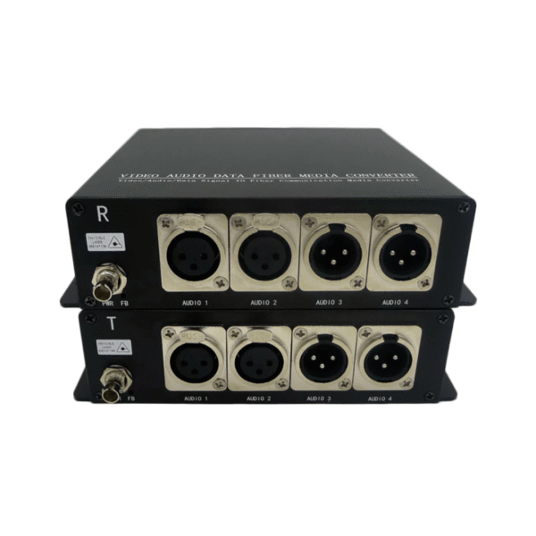 Balanced XLR Audio to Fiber Converter Bi-directional - Image 2