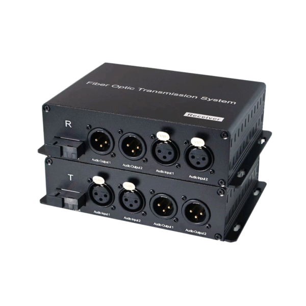 Balanced XLR Audio to Fiber Converter Bi-directional - Image 3